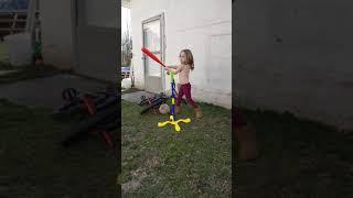 Natalie - slow motion tball hitting