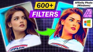 600+ Artistic Filters - GMIC Tutorial for Affinity Photo (WINDOWS Only)