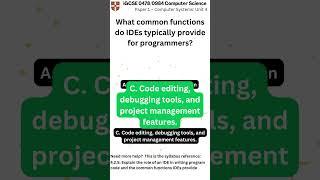 iGCSE Computer Science 0478 0984 Paper 1 Unit 4 q050 v1