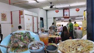 槟城五条路咖啡店三味黑鲳鱼肉羹汤洋葱蛋早餐 Penang Macallum Coffee Shop Breakfast