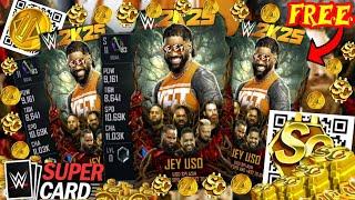 BROKEN GLITCH TO GET A *FREE* DUAL 2K25 JEY USO BLOODLINE EVENT CARD!! QR CODES! WWE SuperCard