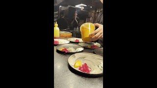 Dessert Plating Perfection in Almaty #DessertArt #Kazakhstan #Almaty