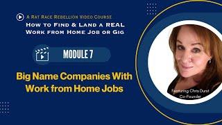 Module 7 - Big-Name Companies With Work From Home Jobs