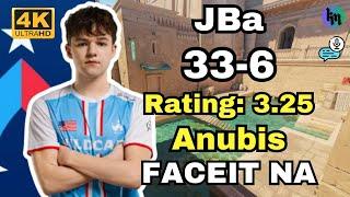 JBa (33-6) FACEIT NA Ranked (Anubis) | Dec 14, 2024 | CS2 POV/DEMO