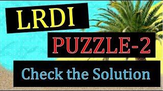 LRDI puzzle of the day #65 | CAT PREPARATION BY ELITES GRID(High level PUZZLE)