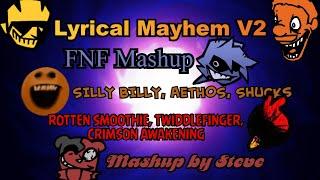 FNF Mashup - Lyrical Mayhem V2 | Lyric Song Mega Mix (ASSETS IN DESCRIPTION)