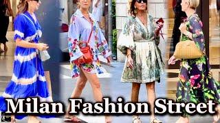 Glimpse of Milan Fashion Week  Fall Outfit 2024/2025 | Busy Fashionista Walk | Milan Street Style