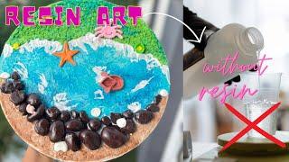 Resin art with out resin #diy #trending #youtubeshorts #resinart