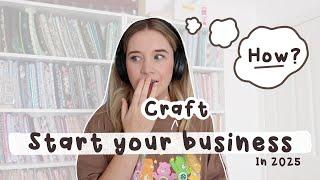 5 tips before you start a business in 2025 - how to start a handmade