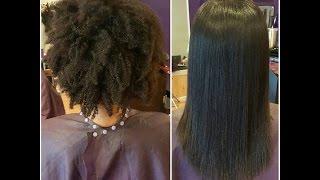 Silk Press on Natural Hair