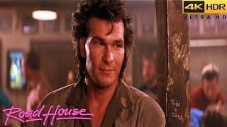 Road House 1989 Bar Fight Double Deuce Movie Clip 4K HDR Patrick Swayze