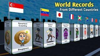 World Records from different Countries | World Data Info