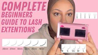 LASH EXTENSIONS BEGINNERS GUIDE: Ep1 (Curls, Diameters &Volume Safety) Very Detailed