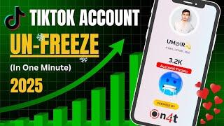 How to Unfreeze TikTok Account in 2025  Quick Fix in 1 Minute!