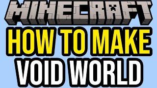 How To Make A Void World In Minecraft Bedrock! (WORKING - NO MODS!)