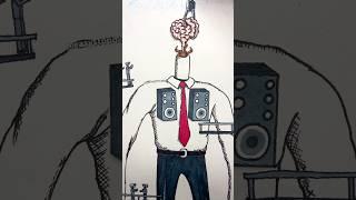 Assemble head of Airpod man | Large speaker transform #stopmotion #skibiditoilet