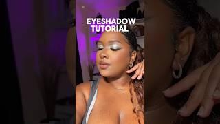 Metalic Eyeshadow tutorial🪩 #makeuptutorial #eyeshadowtutorial #blackgirlmakeup @MorpheOfficial