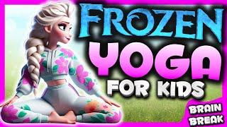 Frozen Spring YogaBrain Break | Calming yoga for kids | Danny Go Noodle inspired