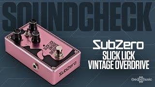 SOUNDCHECK SubZero Slick Lick Vintage Overdrive Pedal | Gear4music Guitars