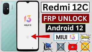 Redmi 12C Frp Bypass (MIUI 13) Android 12 | Google Account Bypass Redmi 12c | Without PC