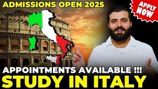 Study in Italy for Free 2025 | Step by Step Process | Apply Now!!