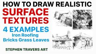 How to Draw  Realistic Surface Textures