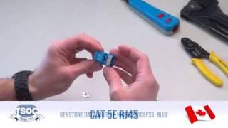 Info Video: CAT 5E RJ45 Tooless Keystone - The TSOC™ Minute (ep. 24)