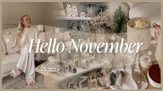 HELLO NOVEMBER | a cosy day, christmas shop with me & a huge festive decor haul ️