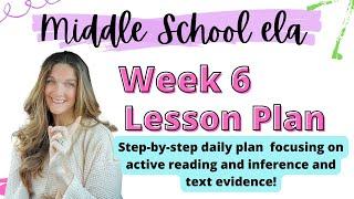 Middle School ELA Week 6 Lesson Plan: Mood and Tone