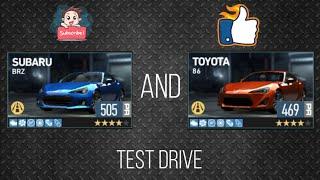 NFS NO LIMITS, SUBARU BRZ (PR:505) AND TOYOTA 86 (PR:469) TEST DRIVE