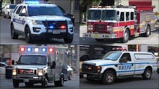 Fire Trucks, Police Cars and Ambulances responding [Compilation]