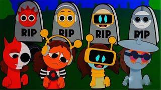 INCREDIBOX SPRUNKI R.I.P SAD STORY! OREN RADDY CLUKR FUN BOT Cartoon Animation