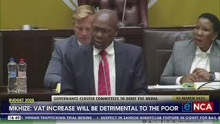 Vat increase will be detrimental to the poor - Zweli Mkhize