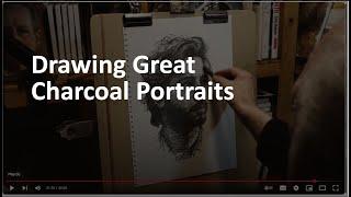 How to draw charcoal portraits