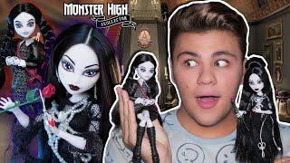 THEY ARE DIFFERENT...The Addams Family Wednesday and her mother Morticia Monster High Skullector