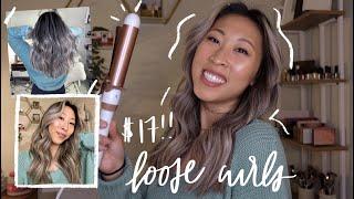 how to use a clamp curling iron // get natural curls with my $17 conair curling iron from amazon!