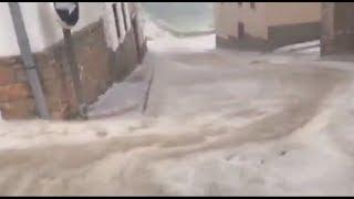 Tormentas y granizo en Brihuega y Orea (Guadalajara)