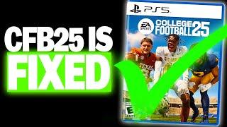 COLLEGE FOOTBALL 25 FIXED ITS BIGGEST PROBLEM !!!!