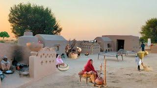 people living in cholistan | desert village life in Punjab | women morning routine