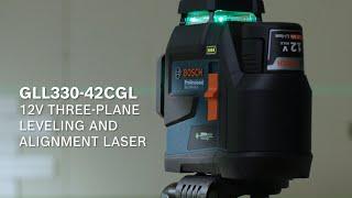 Bosch GLL330-42CGL: 12V Max 360⁰ Connected Green-Beam Three-Plane Leveling and Alignment Laser