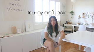 Tour My Craft Room (Workspace, Home Office, Work From Home)