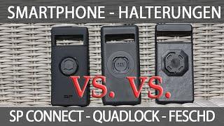 Aktuelle Smartphone-Halterungen im Test: SP Connect vs. Quadlock vs. Feschd