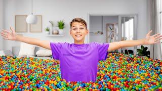 Vania Mania Kids Filling Entire House With Plastic Balls