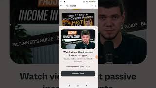 Hot wallet Code | About passive income in crypto | Explore crypto Education | hot wallet video code