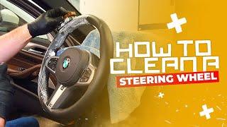 HOW TO CLEAN A LEATHER STEERING WHEEL !!