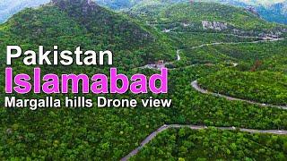 Islamabad Pakistan Beautiful Margalla hills Drone view