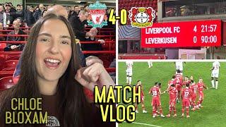 LUIS DIAZ SCORES A HAT-TRICK AS LFC RUN RIOT IN UNREAL ATMOSPHERE! | Liverpool 4-0 Leverkusen | Vlog