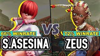 KOF XV ▰ Shermie Asesina (Shermie/Athena/Leona) vs Zeus (Dolores/Whip/Shermie)