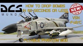 DCS World NEW VSN F4B PHANTOM BOMBING IN 60 SECONDS OR MORE