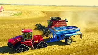 Wheat Harvest 2017 Ponoka Alberta Canada Shot by DJI  mavic pro 4K